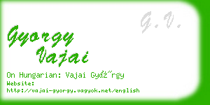 gyorgy vajai business card